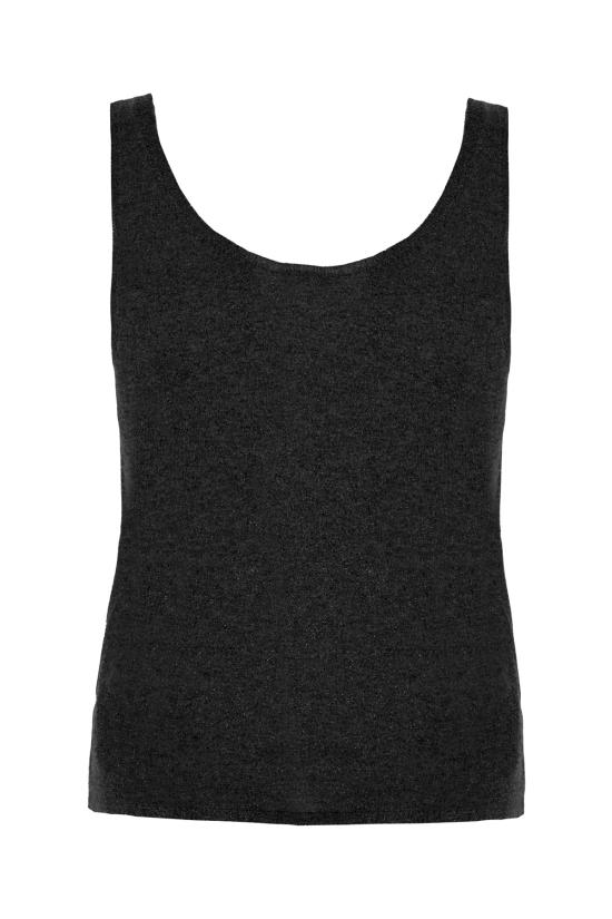 25SS 생로랑 민소매 티셔츠 819010Y76ZC 1001 NOIR BRILLANT - SAINT LAURENT