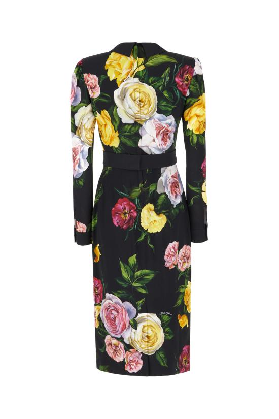 25SS 돌체앤가바나 원피스 F6TLDTFSRPH HN5IY PEONIE ROSE FDO NERO - DOLCE & GABBANA