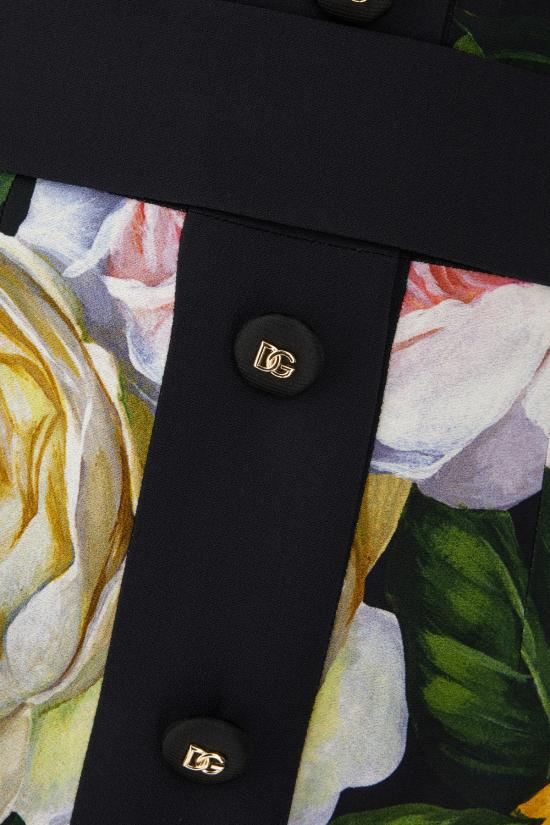 25SS 돌체앤가바나 원피스 F6TLDTFSRPH HN5IY PEONIE ROSE FDO NERO - DOLCE & GABBANA