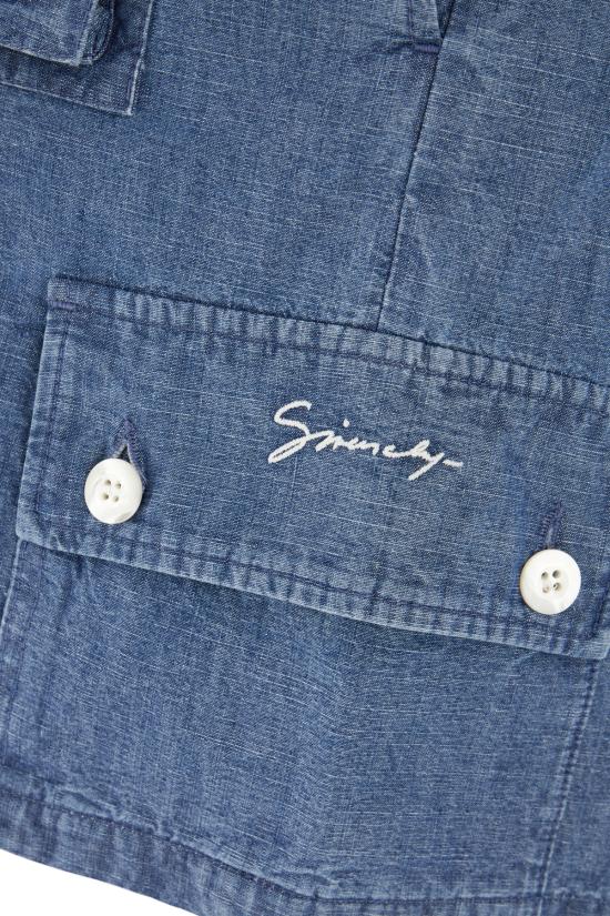 25SS 지방시 데님 숏팬츠 BM51JZ5YAP 457 DENIM BLUE - GIVENCHY