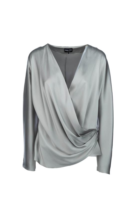 25SS 조르지오 아르마니 블라우스 GW000843TE10101 U8045 Ghiaccio