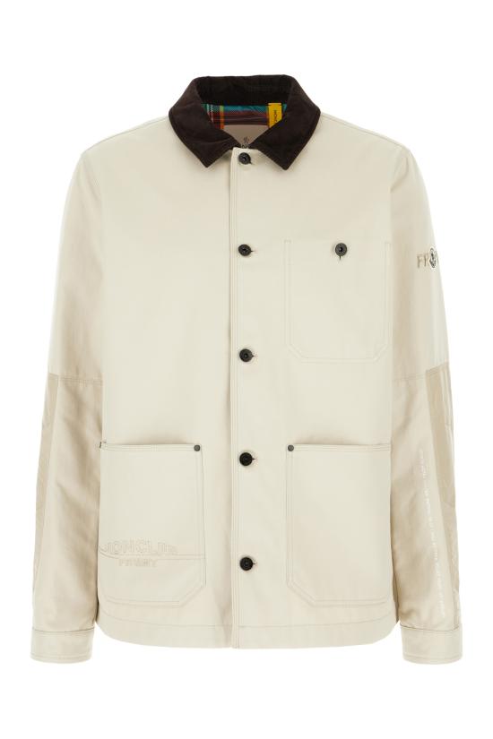 25SS 몽클레어 몽클레어 x 프라그먼트 게이케 코튼 셔츠 자켓 1A00018M5267 216 Beige