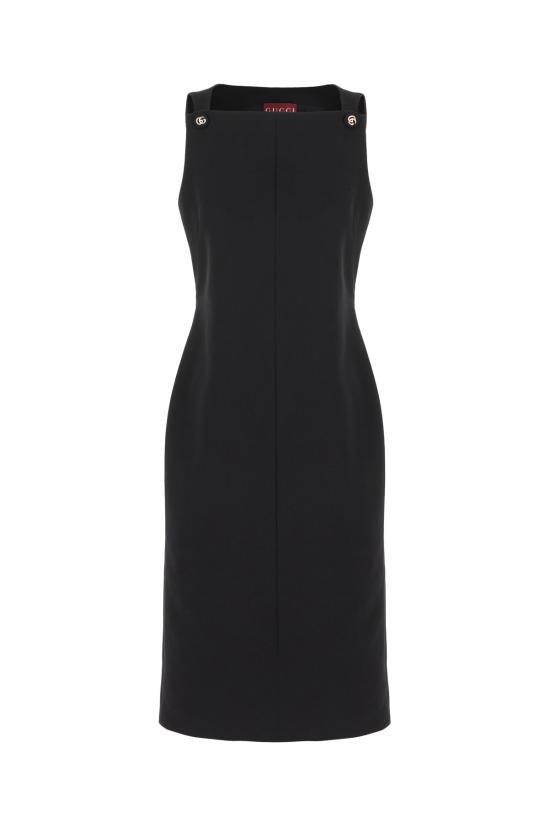 25SS 구찌 미디 원피스 813807ZASE9 1000 Nero
