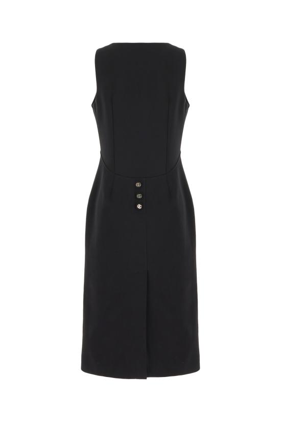 25SS 구찌 미디 원피스 813807ZASE9 1000 Nero - GUCCI