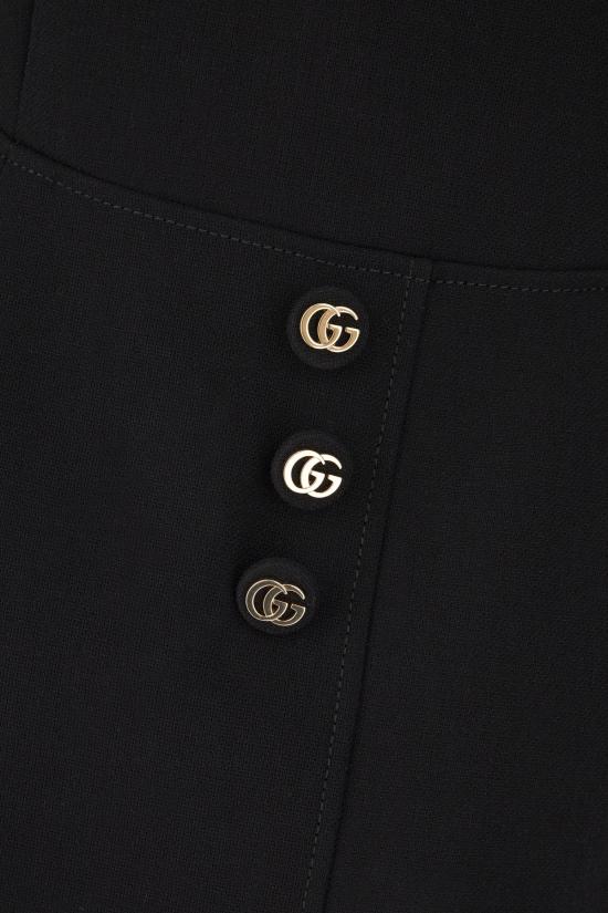 25SS 구찌 미디 원피스 813807ZASE9 1000 Nero - GUCCI