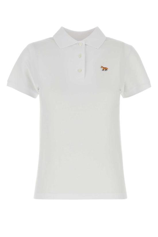 25SS 메종키츠네 폴로 티셔츠 OW00207KJ7010 P100 White