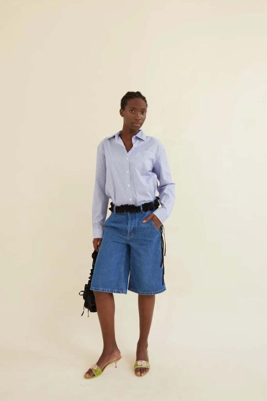  오페라 스포츠 데님 숏팬츠 다니엘 데님 반바지 블루