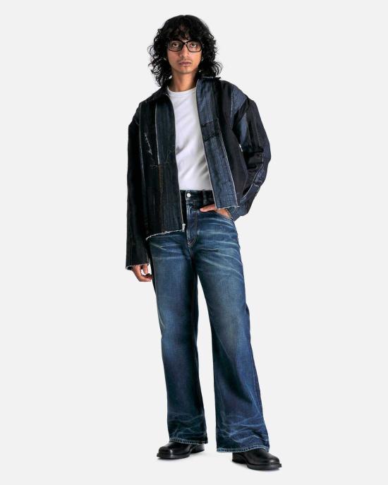  AUBERO 데님 자켓 오베로 비트린 데님 재킷 믹스 인디고 - OTHER BRANDS