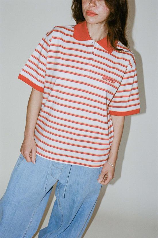  Opera Sport 탑 오페라 스포츠 루나 폴로 셔츠 스트라이프