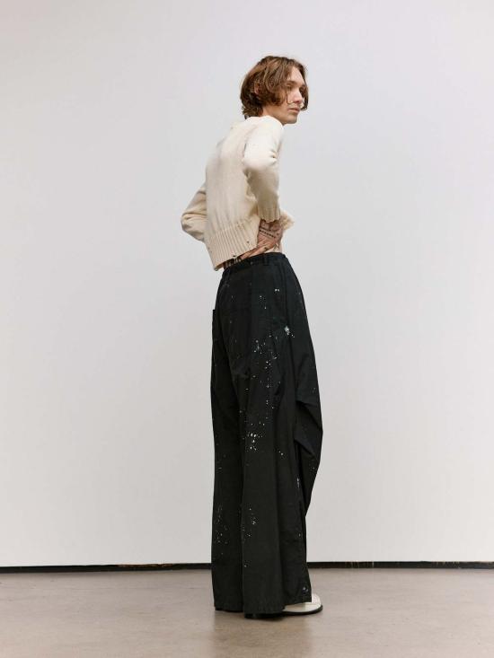  MM6 메종마르지엘라 스트레이트 팬츠 Mm6 메종 마르지엘라 페인터 팬츠 블랙 - MM6 MAISON MARGIELA