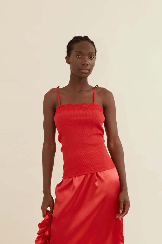  Opera Sport 민소매 티셔츠 오페라 스포츠 오드뤼 심리스  레드 - OPERA SPORT