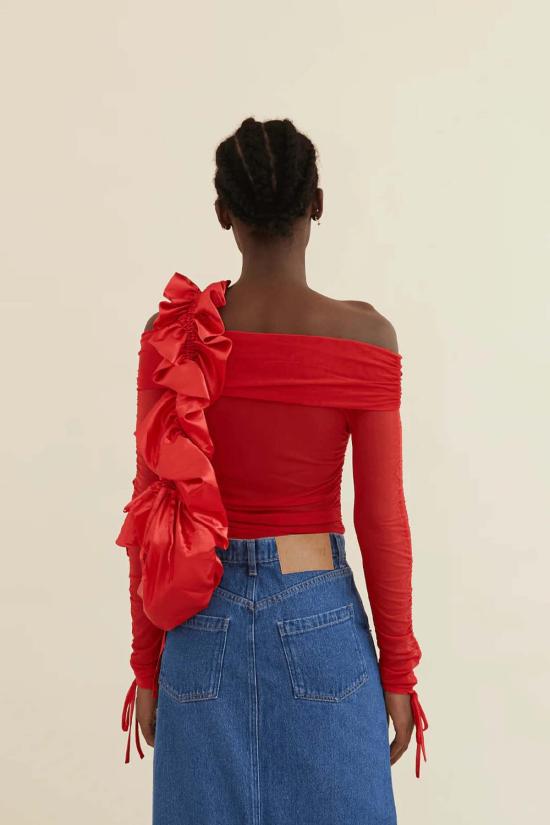  Opera Sport 긴팔 티셔츠 오페라 스포츠 엘레노어  마스 레드 - OPERA SPORT