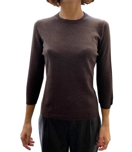 25FW 라 로즈 스웨터 GDC22809 20904 MARRONE