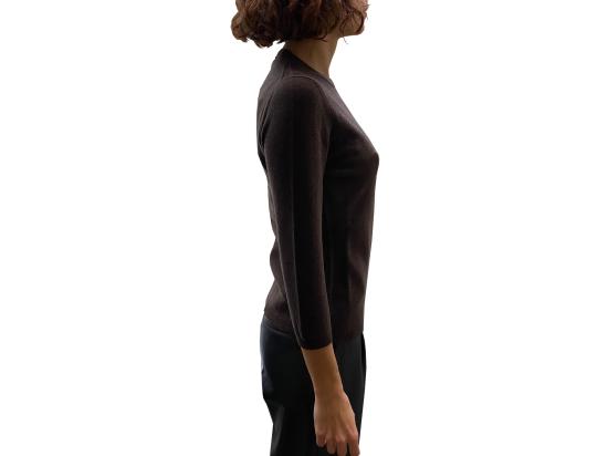 25FW 라 로즈 스웨터 GDC22809 20904 MARRONE - LA ROSE