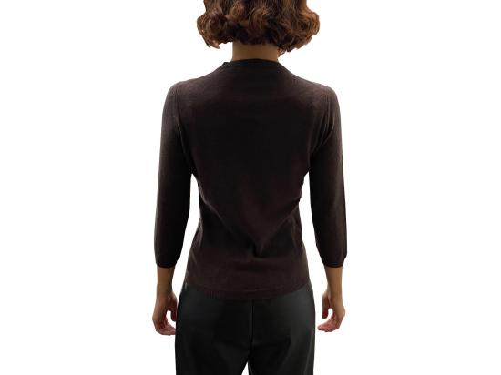 25FW 라 로즈 스웨터 GDC22809 20904 MARRONE - LA ROSE