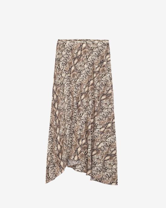  이자벨마랑에뚜왈 롱 스커트 이자벨 마랑 에투알 사쿠라 스커트 내추럴 - ISABEL MARANT ETOILE