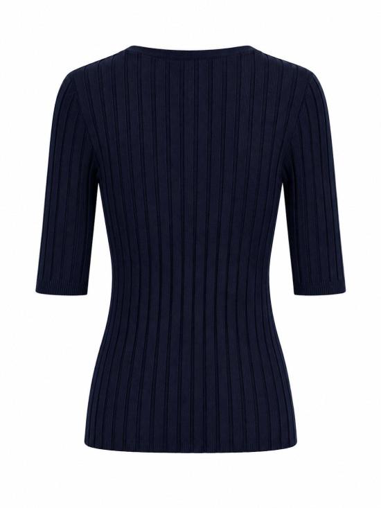 26FW 라 로즈 스웨터 MG305 30098 BLUE NAVY - LA ROSE