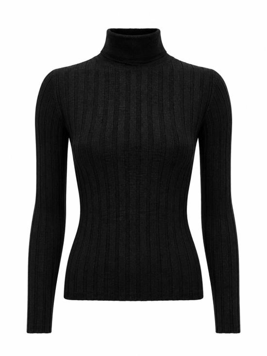 25FW 라 로즈 터틀넥 J01121 NERO