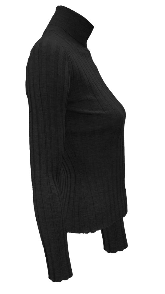 25FW 라 로즈 터틀넥 J01121 NERO - LA ROSE