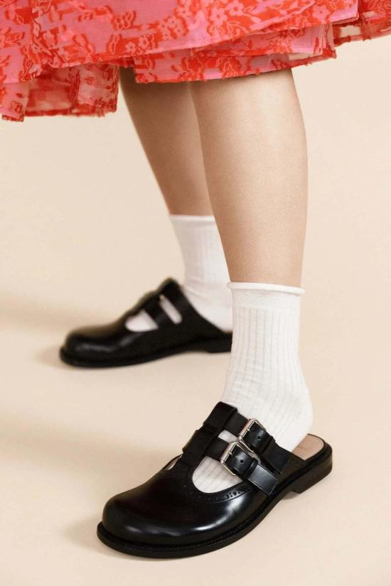  한셀 프롬 바젤 양말 한젤 바젤해 섬 크루 화이트 - HANSEL FROM BASEL