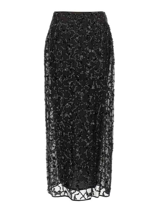  파비아나 필리피 스커트 GND265F401L184825 Black - FABIANA FILIPPI