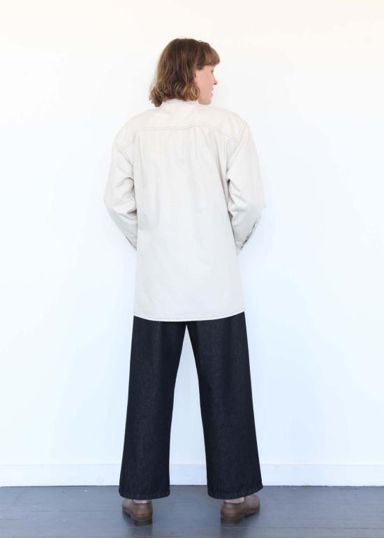  Jesse Kamm 데님 자켓 제시 캄 오쿠다 재킷 내추럴 W/슬레이트 스티치 - OTHER BRANDS