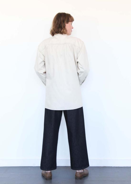  Jesse Kamm 데님 자켓 제시 캄 오쿠다 재킷 내추럴 W/슬레이트 스티치 - OTHER BRANDS