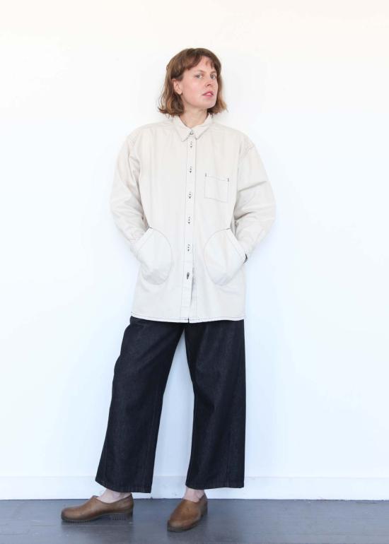  Jesse Kamm 데님 자켓 제시 캄 오쿠다 재킷 내추럴 W/슬레이트 스티치 - OTHER BRANDS