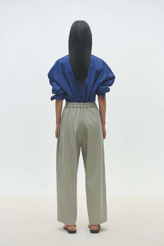  코데라 스트레이트 팬츠 와이드 레그 팬츠 살비아 - CORDERA