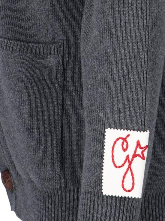  골든구스 가디건 GWP00950P00066260304 Grey - GOLDEN GOOSE