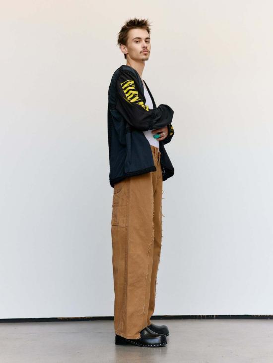  올드 파크 가디건 올드파크 리컨스트럭티드 크로셰 카디건 블랙 - OLD PARK