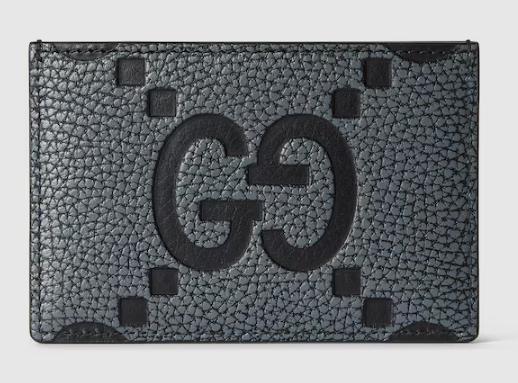 25SS 구찌 맥시 GG 카드 케이스 812681AAECE1046 DGRAY BLACK DOM