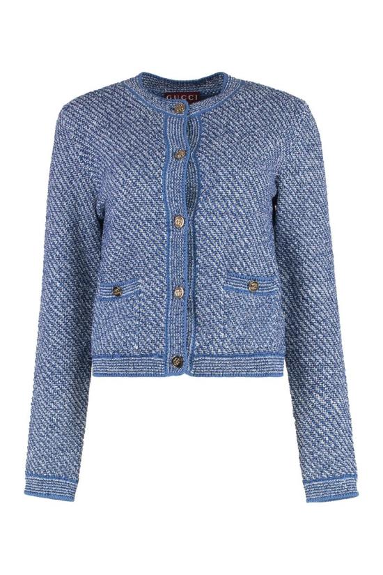 25SS 구찌 가디건 818643XKENR 4179 BLUE