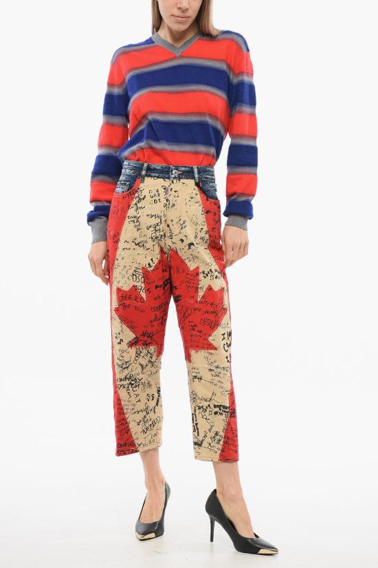  디스퀘어드2 데님 팬츠 S75LB0565 S30309 470 Red - DSQUARED2