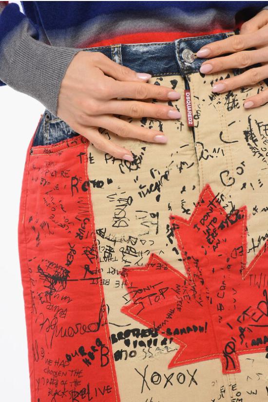  디스퀘어드2 숏 스커트 S75MA0804 S30309 470 Red - DSQUARED2