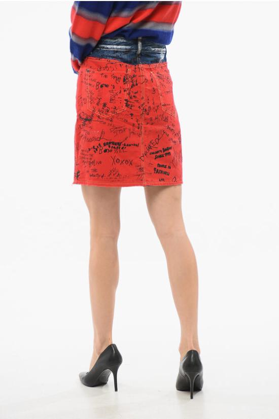  디스퀘어드2 숏 스커트 S75MA0804 S30309 470 Red - DSQUARED2