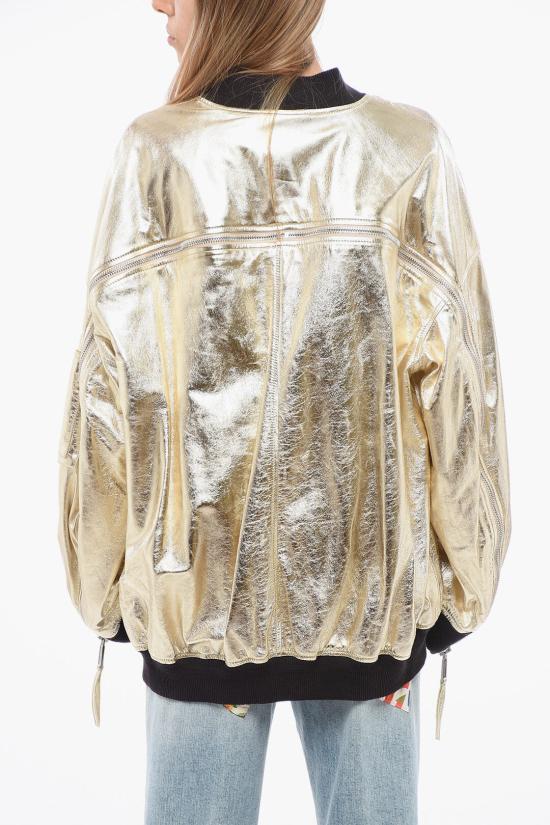  디스퀘어드2 가죽 자켓 S72AM0947 SY1588 906 Gold - DSQUARED2