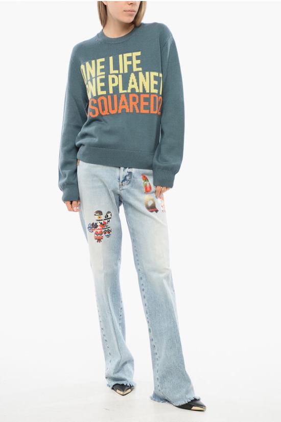  디스퀘어드2 스웨터 S73HA0166 S18119 610 Green - DSQUARED2