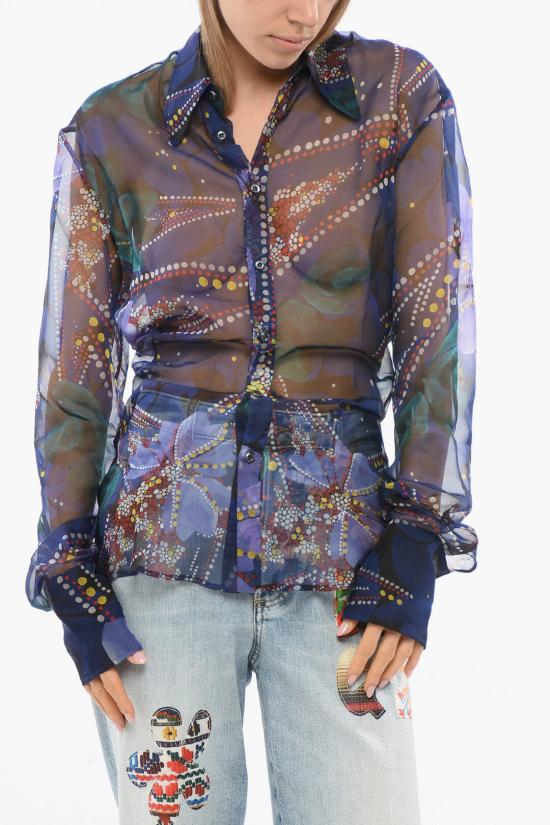  디스퀘어드2 셔츠 S72DL0711 S76473 001S Fantasia astratta Multicolor