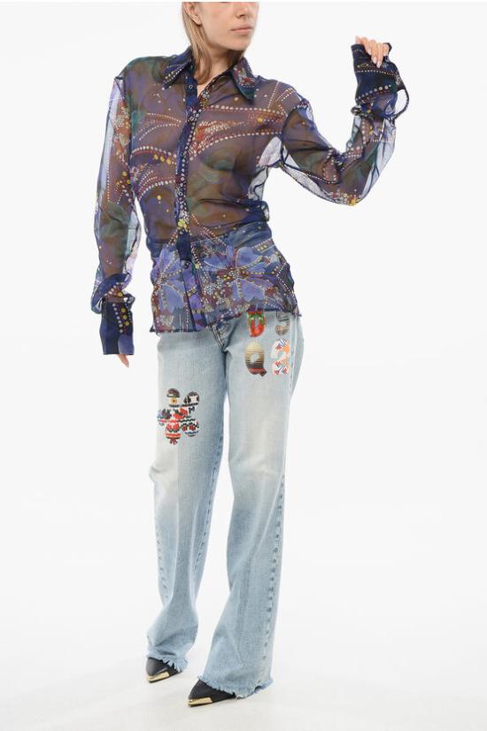  디스퀘어드2 셔츠 S72DL0711 S76473 001S Fantasia astratta Multicolor - DSQUARED2