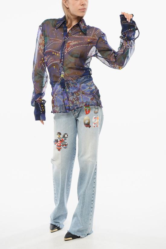 디스퀘어드2 셔츠 S72DL0711 S76473 001S Fantasia astratta Multicolor - DSQUARED2