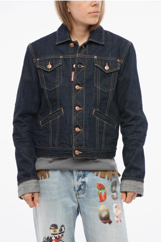  디스퀘어드2 데님 자켓 S72AM0978 S30833 470 Blue