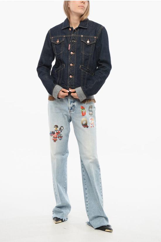  디스퀘어드2 데님 자켓 S72AM0978 S30833 470 Blue - DSQUARED2