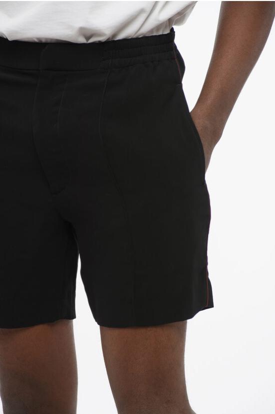  알렉산더 맥퀸 숏팬츠 573706 QNR38 1000 Black - ALEXANDER MCQUEEN