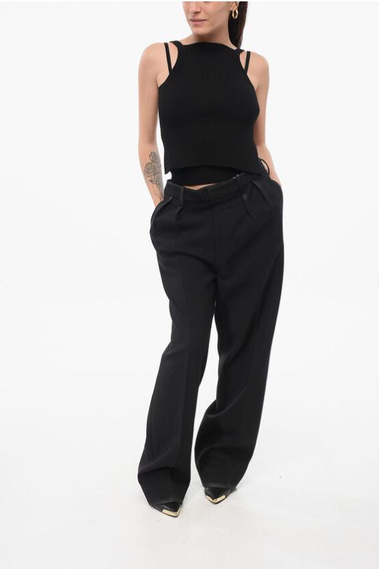  마르지엘라 스트레이트 팬츠 S51KA0589S78075 961 Black - MAISON MARGIELA