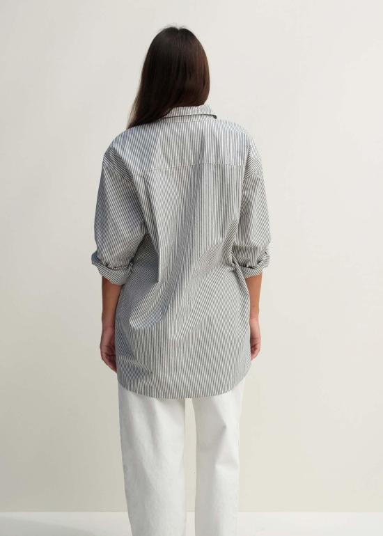  Jesse Kamm 탑 제시 캠 페인터 셔츠 슬레이트 핀스트라이프 - OTHER BRANDS