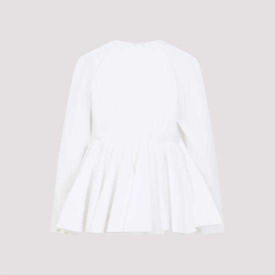 25SS 알라이아 블라우스/셔츠 AA9C0976T611A 000 BLANC - ALAIA