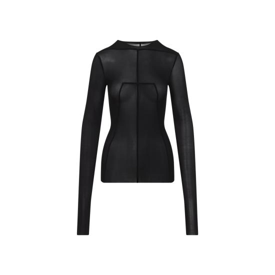 25SS 릭 오웬스 긴팔 티셔츠 RO01E7265 BZ 09 BLACK - RICK OWENS