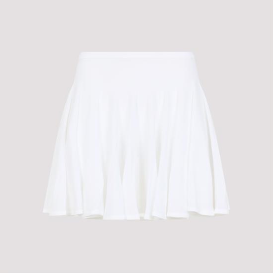 25SS 알라이아 숏 스커트 AA9J2306K053A 000 BLANC - ALAIA