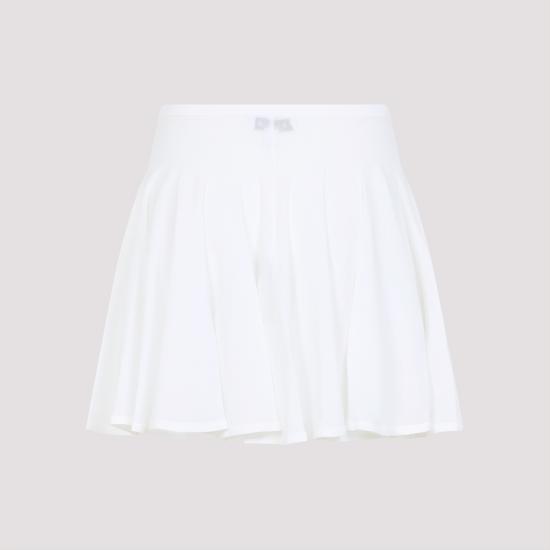25SS 알라이아 숏 스커트 AA9J2306K053A 000 BLANC - ALAIA